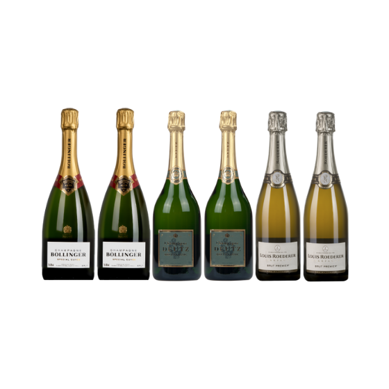 Coffret Cadeau Champagne Grandes Maisons Box 6 Bouteilles