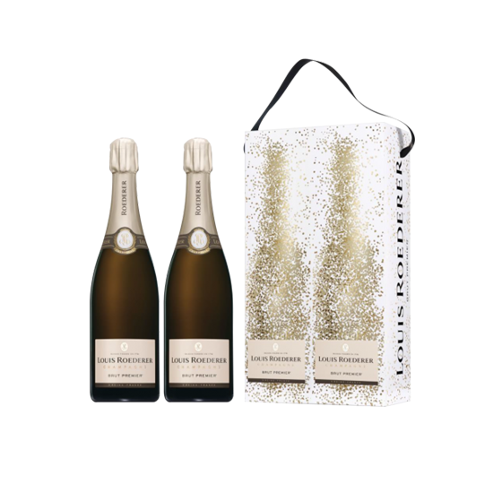 Buy Louis Roederer : Coffret Cristal et 2 Flutes 2008 Champagne